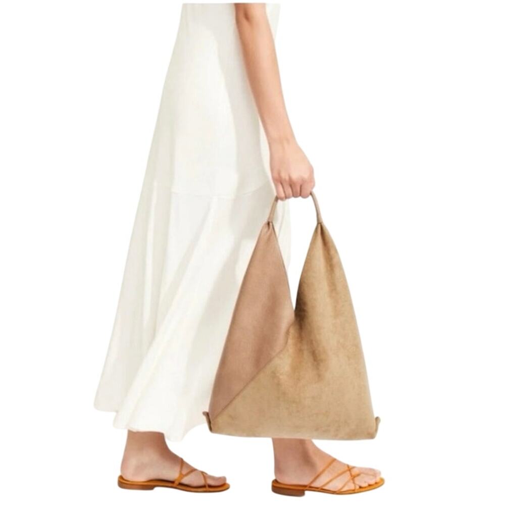 Shiraleah Arden Tote Tan Vegan Leather Suede Hobo Bag NWT Chic - Picture 2 of 12